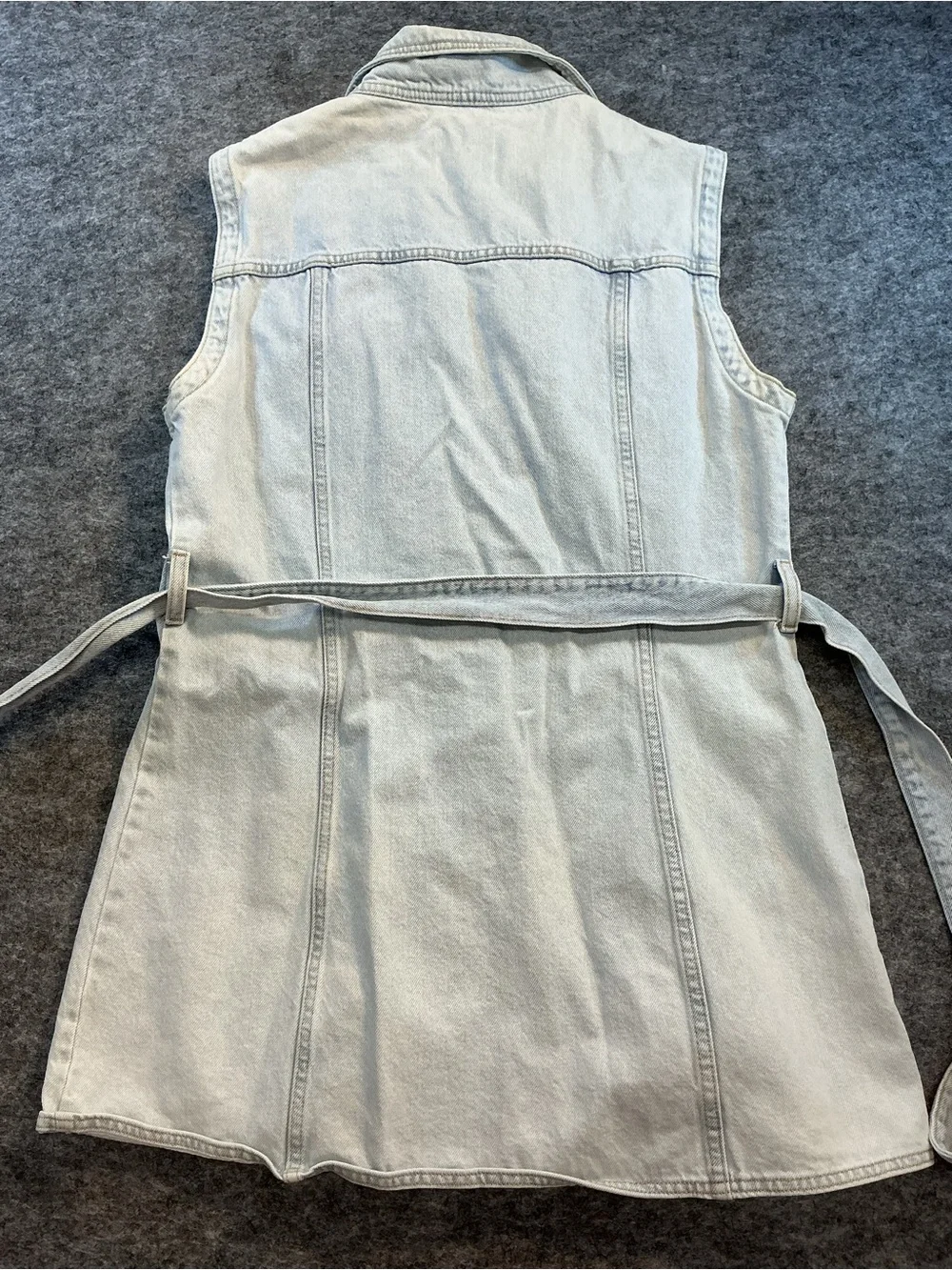 Zara sleeveless denim